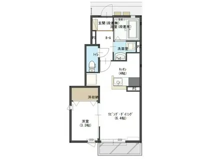 IMAJIN HOUSE I(1SK/1階)の間取り写真