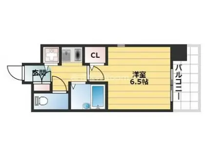 プレサンス内本町(1K/9階)の間取り写真