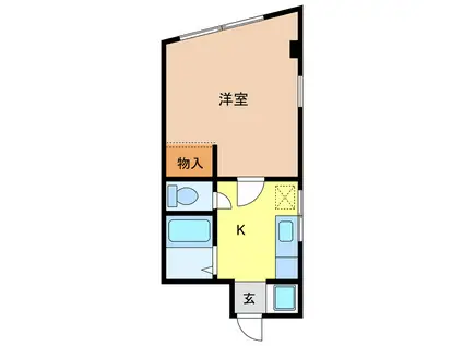 山正ビル(1K/4階)の間取り写真