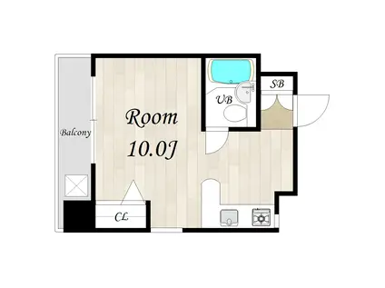 プラ・ディオ豊中(ワンルーム/5階)の間取り写真