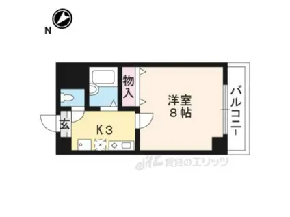 グッドライフ南草津1(1K/1階)の間取り写真