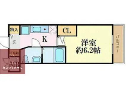 エスリード京橋III番館(1K/3階)の間取り写真