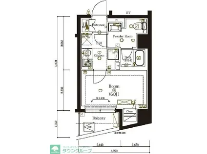 MA-RO弘明寺(1K/6階)の間取り写真