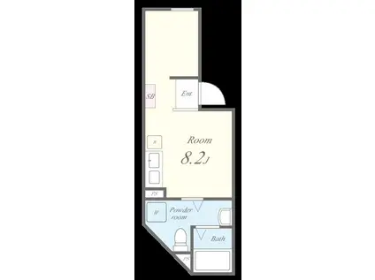 LAUREL北小岩(ワンルーム/2階)の間取り写真