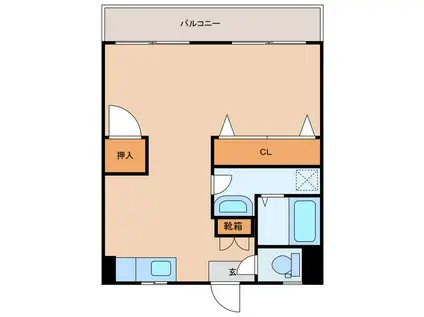 ベルメゾンまつなみ(ワンルーム/3階)の間取り写真