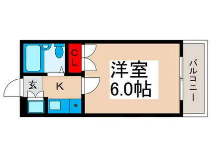 ローズマンションA50番館(1K/1階)の間取り写真