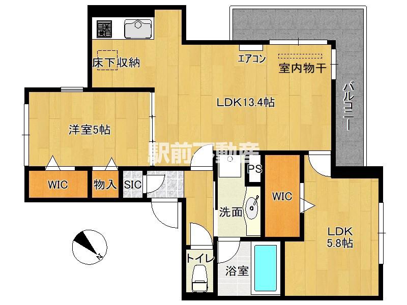 D-RESIDENCE光丘町A棟(2LDK/1階)の間取り写真