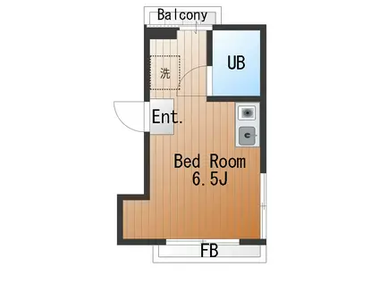 三軒茶屋ハイツ(ワンルーム/2階)の間取り写真