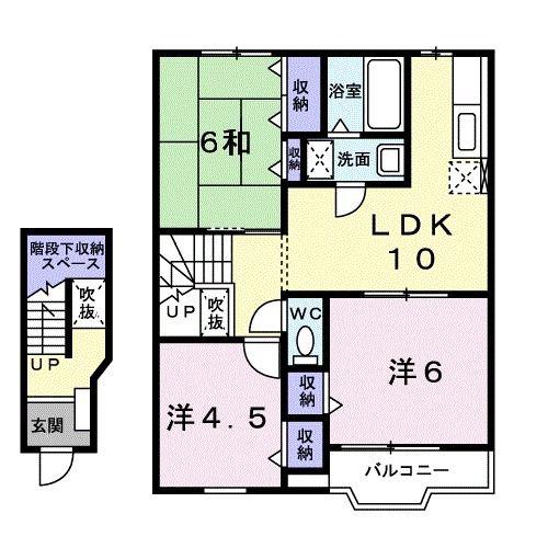 メゾン ソルトヴァリー(3LDK/2階)の間取り写真