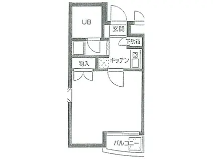 プレール椎名町(ワンルーム/5階)の間取り写真