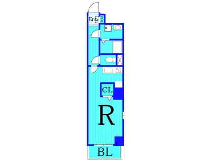 ピンキー(ワンルーム/4階)の間取り写真