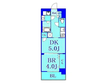 日神デュオステージ三ツ沢公園(2K/7階)の間取り写真