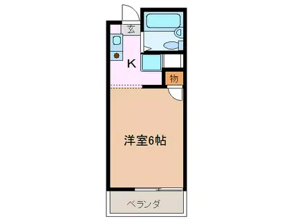 平針VOX(1K/1階)の間取り写真