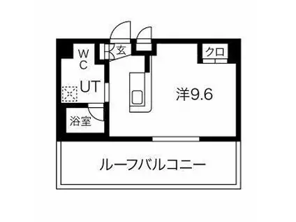 スパシエ大倉山(ワンルーム/4階)の間取り写真