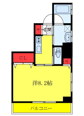 AXISFLOW(1K/2階)の間取り写真