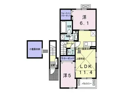 WINSTON D(2LDK/2階)の間取り写真