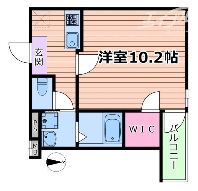 フジパレス瑞光駅東(1K/2階)の間取り写真