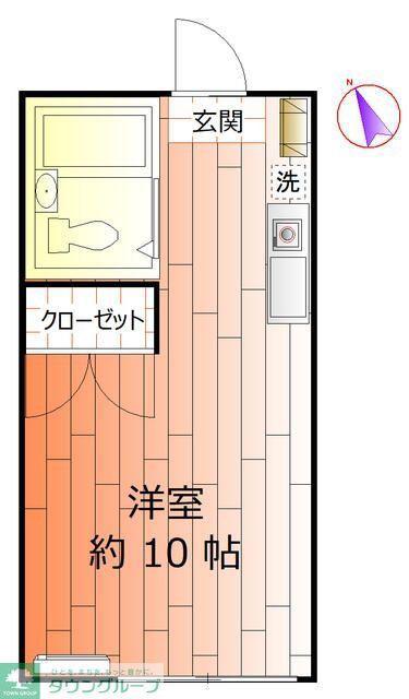 ハウスマリ(ワンルーム/1階)の間取り写真