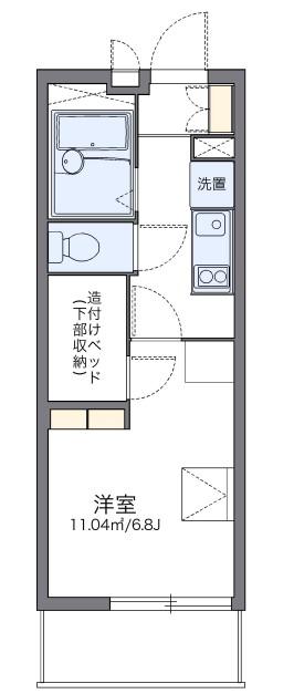 レオパレスエクセル御幣島(1K/3階)の間取り写真
