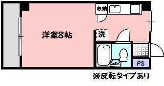 サンヴェルデ太田(ワンルーム/3階)の間取り写真
