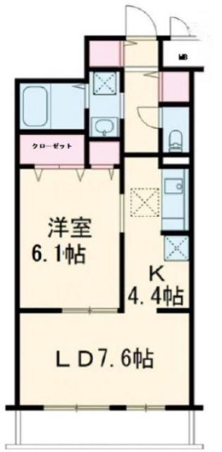 ブランヌーボー(1LDK/1階)の間取り写真