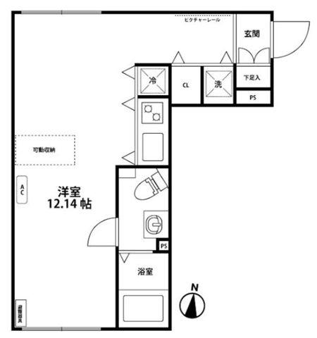 GC目白(ワンルーム/2階)の間取り写真