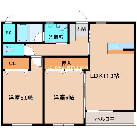 STARRY M&Y(2LDK/1階)の間取り写真