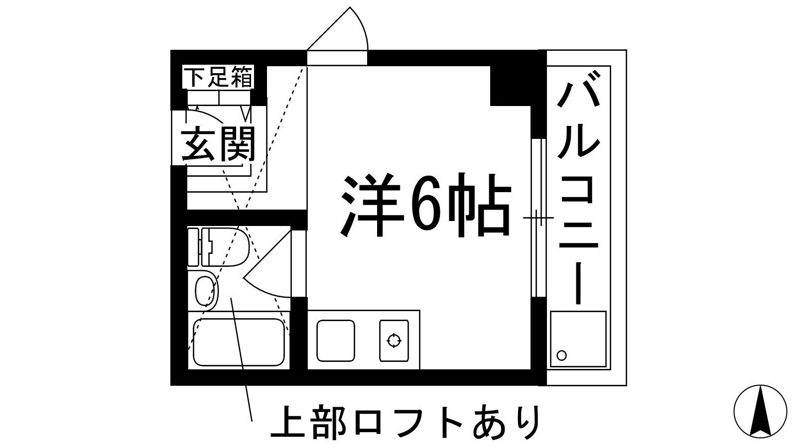 サンパレス21ベルデ1(ワンルーム/4階)の間取り写真