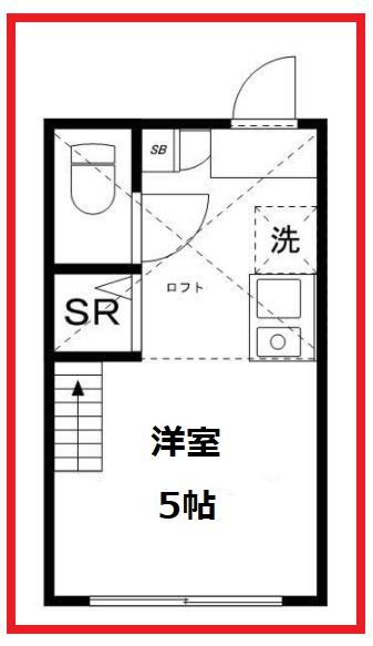 アーバンスタジオ滝野川(ワンルーム/2階)の間取り写真