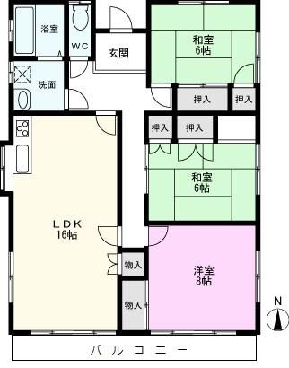 アヴァンティ(3LDK/2階)の間取り写真