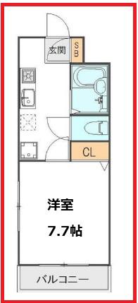 エムエフマンションII(1K/1階)の間取り写真