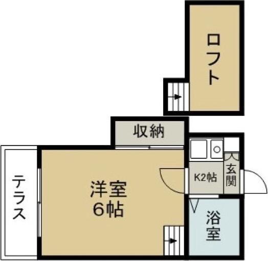 アプローズ岡崎(1K/1階)の間取り写真