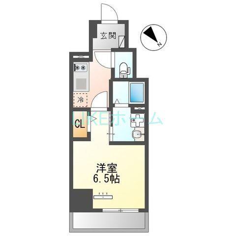 RAPPORT(1K/4階)の間取り写真