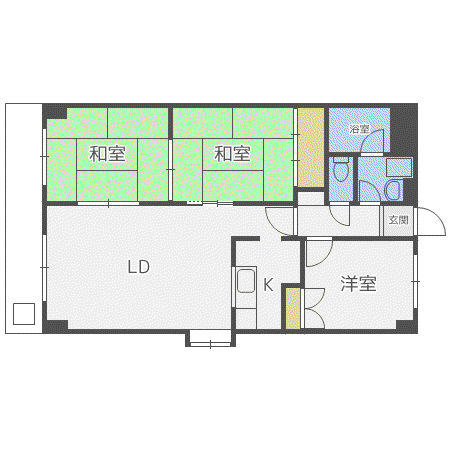 ソレイユ31(3LDK/4階)の間取り写真