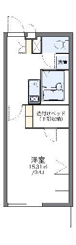 レオパレスソレイユ柏I(1K/3階)の間取り写真