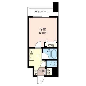 LASANTE板橋本町(1K/3階)の間取り写真