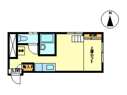 ウイン七日町(ワンルーム/2階)の間取り写真
