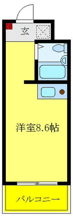 フローレス赤羽 4階階 間取り