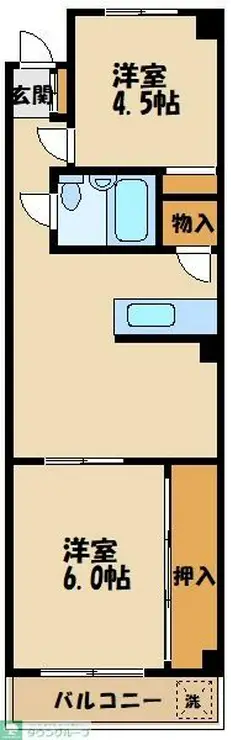 マンションシルビア 2階階 間取り
