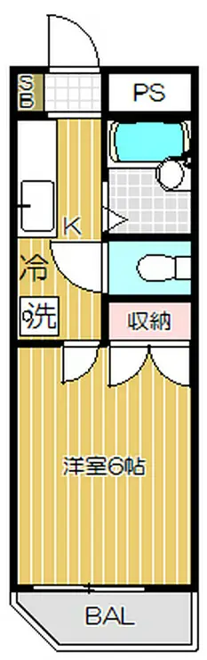 ファンデックス品川 2階階 間取り