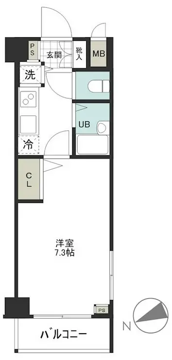 トーシンフェニックス日本橋兜町参番館 6階階 間取り