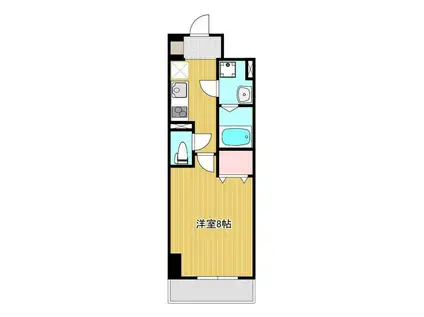 TRINITY(1K/7階)の間取り写真