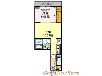 セントラルポー(1LDK/2階)の間取り写真