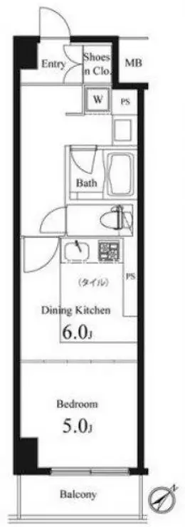 プライマル小石川 2階階 間取り