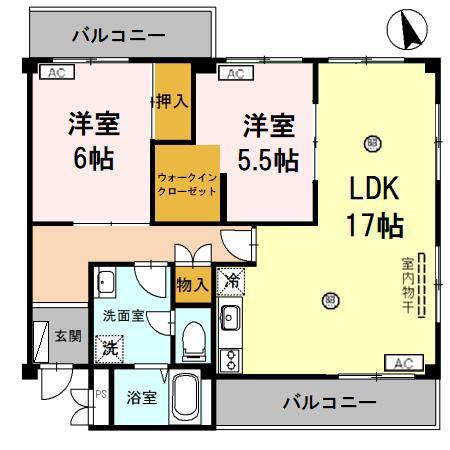 メゾン嵐山(3LDK/2階)の間取り写真