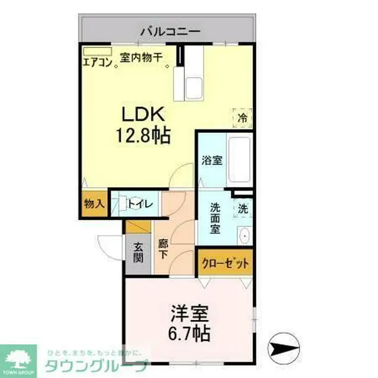エシカルコート 2階階 間取り