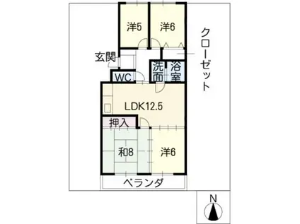 アークヒルズ社が丘(4LDK/3階)の間取り写真