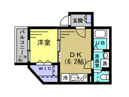 TF蘇我(1DK/2階)の間取り写真