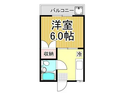 第2小川マンション(1K/3階)の間取り写真