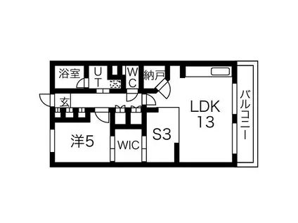 ローレルアイ上前津(1SLDK/14階)の間取り写真